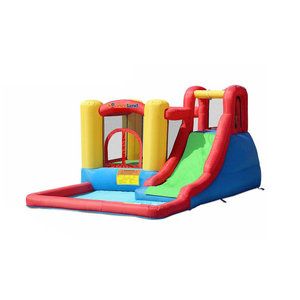 Swimming Pool Above Ground, Castle Bounce House, Bounce House With Slide, Backyard Toys, Hill Garden, House Slide, Pogo Stick, Birthday Bbq, Bouncy House