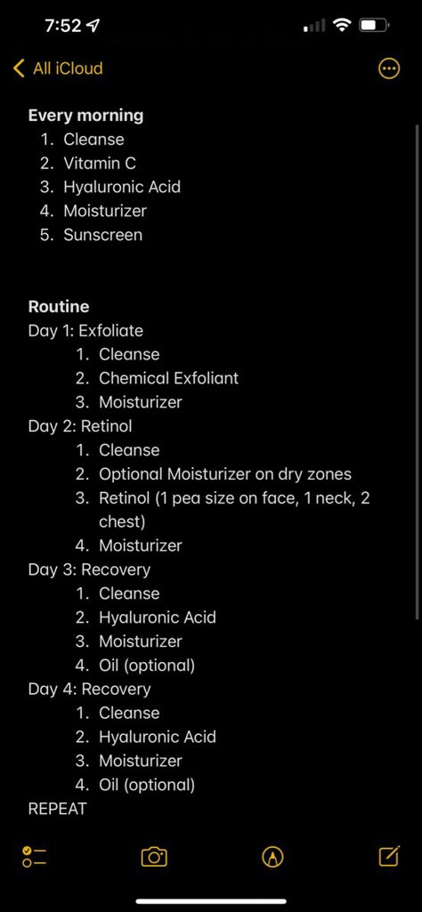 Skin Routine Step By Step, Skincare Routine Cycling, Skincare Routine Skin Cycling, Skin Care Products For Wrinkles, Extensive Skin Care Routine, What Skin Care Products To Not Use Together, Skincare Cycle Routine, Steps To Skin Care Routine, Skincare Routine Chart