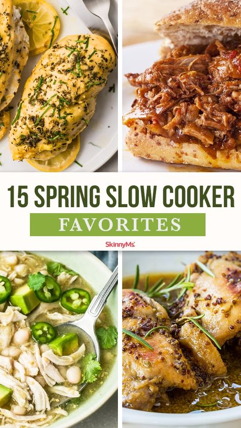 Slow Cooker Meal Recipes, Healthy Slow Cooker Meals, Spring Flavors, Easy Spring Recipes, Healthy Spring Recipes, Spring Soups, Spring Recipes Dinner, Slow Cooker Meal, Bland Diet