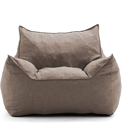 Amazon.com: Big Joe Lux Imperial Lounger in Union, Gray: Furniture & Decor Beanbag Sofa, Cool Bean Bags, Lazy Chair, Bean Bag Cover, Floor Sofa, Bean Bag Sofa, Bean Bag Covers, Bean Bags, Cover Gray