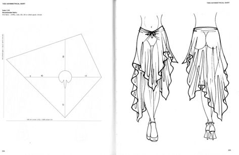 Tips Menjahit, Pola Rok, Sewing Dress, Sew Ins, Creation Couture, Sewing Skirts, Pattern Drafting, Blouse Diy, Diy Couture