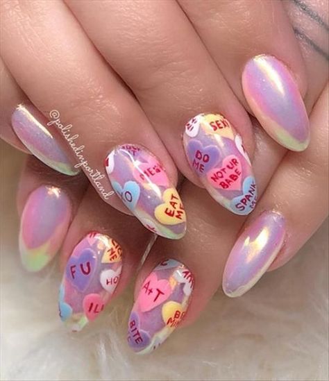 Nails 2024 Nails With Hearts, Valentines Nail Art Designs, Vday Nails, Red Valentine, Valentine Nail Art, February Nails, Tree Nails, Art 2024, Nail Designs Valentines