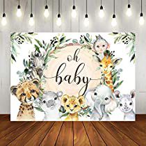 Check this out! Zoo Animal Baby Shower Ideas, Wild Theme, Personalized Backdrop, Baby Birthday Party Decorations, Baby Jungle Animals, Baby Jungle, Baby Shower Pictures, Baby Backdrop, Unique Party Themes