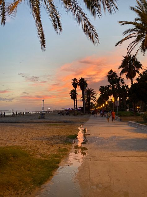 #salou #spain #summer #sky #sunset #calm #beach #pinterest #blog #blogger #photography #holiday #vacation #evening #travel #trip Salou Spain Aesthetic, Evening Beach Aesthetic, Spain Beach Aesthetic, Beach Pinterest, Sunset Spain, Salou Spain, Summer Scenery, Calm Beach, Spain Summer