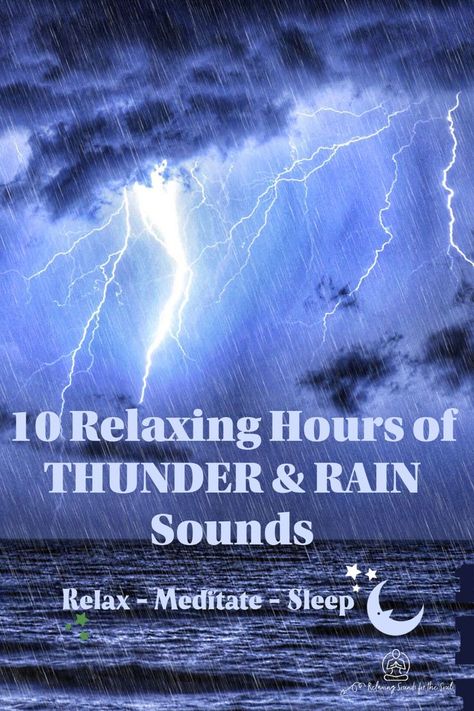 💧 Enjoy 10 HOURS of THUNDER & RAIN sounds. You will hear the most relaxing sleeping music, and stress relief sounds for yoga, and meditation 💧 Just the sounds of mother nature, nothing more, nothing less! Rain Music, Relaxing Rain, Peaceful Meditation, Rain Sounds For Sleeping, Sleeping Music, Rain And Thunder, Rain Sounds, Music For The Soul, Sound Of Rain