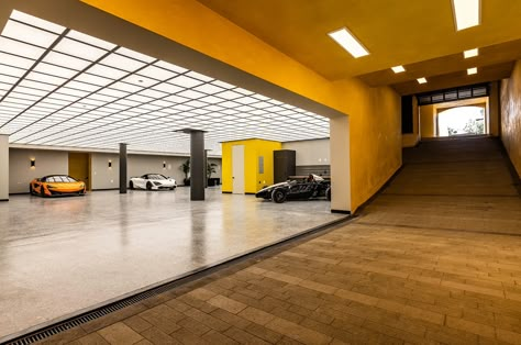 Subterranean Garage, Garage Photos, Parking Structure, Garage Design Interior, Underground Garage, Mediterranean Style Home, Luxury Garage, Modern Garage, Newport Beach California