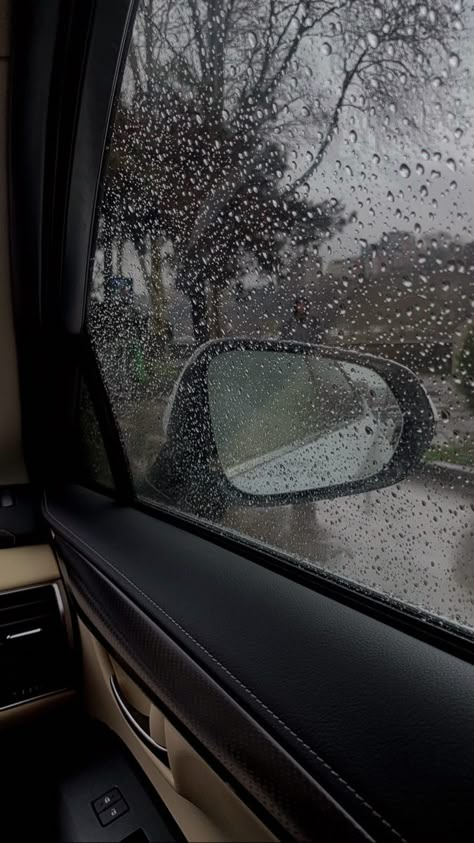 #car #rain #aesthetic #style #styleblogger Rainy Day Car Aesthetic, Rain In Car Aesthetic, Car Rain Aesthetic, Rain In Car, G Wagon Black, Civic Aesthetic, Honda Civic Aesthetic, Pink Mercedes Benz, Small Camper Makeover