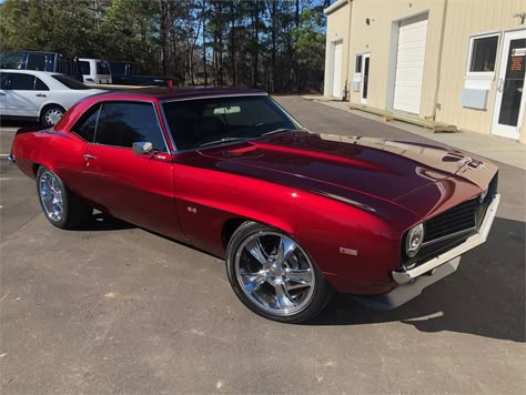 Red Camaro, Chevrolet Camaro 1969, Camaro 1969, Holden Monaro, 1968 Camaro, American Racing Wheels, Crate Motors, 1969 Chevrolet Camaro, Old Muscle Cars