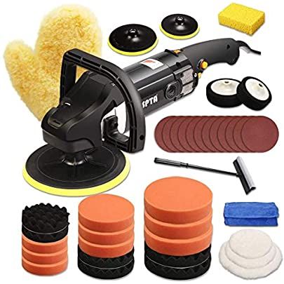 VonHaus Dual Action Polisher Kit - Random Orbit Polishing Machine 600W - Variable Speed, for Buffing Metal, Plastic, Tiles, Car Paint and More - Includes 4 Buffing Pads and Carry Case: Amazon.co.uk: DIY & Tools Car Detailing Tools, Detailing Tools, Car Buffer, Car Wash Business, Vehicle Care, Buffing Pads, Car Polish, Auto Detailing, Carbon Brushes