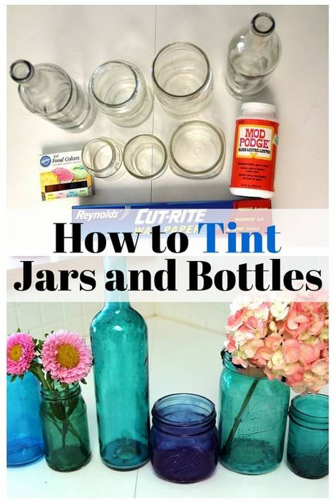 Wine Bottle Art, Diy Jar Crafts, Mason Jar Crafts Diy, Wine Bottle Diy, Altered Bottles, בר מצווה, Glass Bottle Crafts, Jar Diy, Wine Bottle Crafts