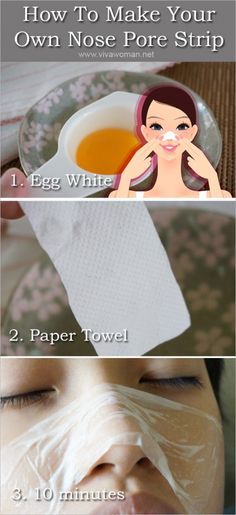 How To Make DIY Nose Pore Strip To Get Rid Of Blackheads Nose Pore Strips, Obličejové Masky, Blackhead Remover Diy, Nose Pores, Pore Mask, Pore Strips, Face Mask Recipe, Get Rid Of Blackheads, Homemade Face Masks