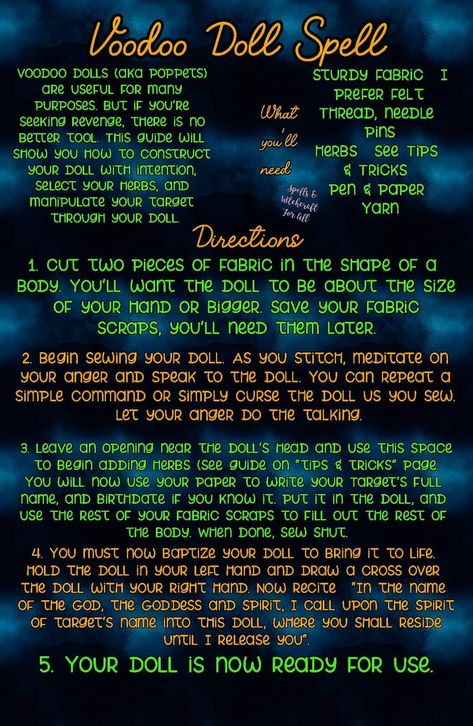 Voodoo Spells Witchcraft, Diy Voodoo Dolls, Voodoo Doll Spells, Banishing Spells, Witches Spells, Dark Magic Spells, Voodoo Spell, Truth Spell, Nancy Downs