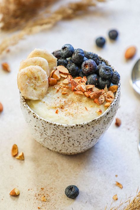 Millet Porridge Recipes, Millet Porridge Breakfast, Recipes With Millet, Overnight Millet, Millet Bowl, Millet Recipes Breakfast, Scd Breakfast, How To Cook Millet, Millet Breakfast