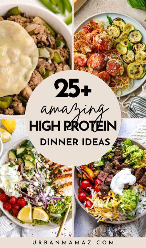 Looking for amazing high protein dinner ideas? Check out these 25+ best high protein dinner ideas to meal prep for your whole family. Dinner Meals Prep, Best High Protein Dinners, Crockpot Dishes Healthy, Healthy High Protein Dinner Recipes For Two, Protein Dinner Recipes Healthy Easy, Simple Protein Meal Prep, High Protein Fitness Meals, Easy High Protein Meal Prep Ideas, 30 Minute High Protein Meals