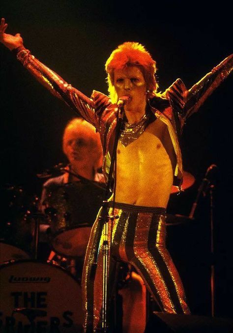 David Bowie Fashion, The Spiders From Mars, Spiders From Mars, Ziggy Played Guitar, Mario E Luigi, David Bowie Starman, Moonage Daydream, Mick Ronson, Bowie Ziggy Stardust