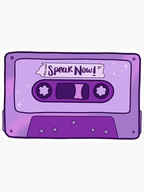 Speak Now Stickers, Eras Cake, Hello Wallpaper, Sticker Collage, Taylor Swift Stickers, Lover Album, Purple Books, Speak Now Era, Sticker Making