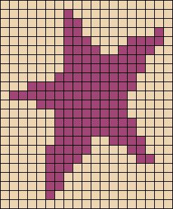 Pixel Crochet Square, Alpha Pattern Knitting, Swirl Pixel Art, Tapestry Crochet Easy, Crochet Pixel Grid Easy, Star Birthmark, Star Pixel Pattern, Alpha Patterns Crochet 2 Colors, Mitski Alpha Pattern