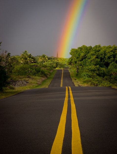 Rainbow, Big Island Hawaii Aloha Friday, Under The Rainbow, Somewhere Over The Rainbow, Rainbow Sky, Big Island Hawaii, Love Rainbow, Beautiful Rainbow, Over The Rainbow, Nature Landscape