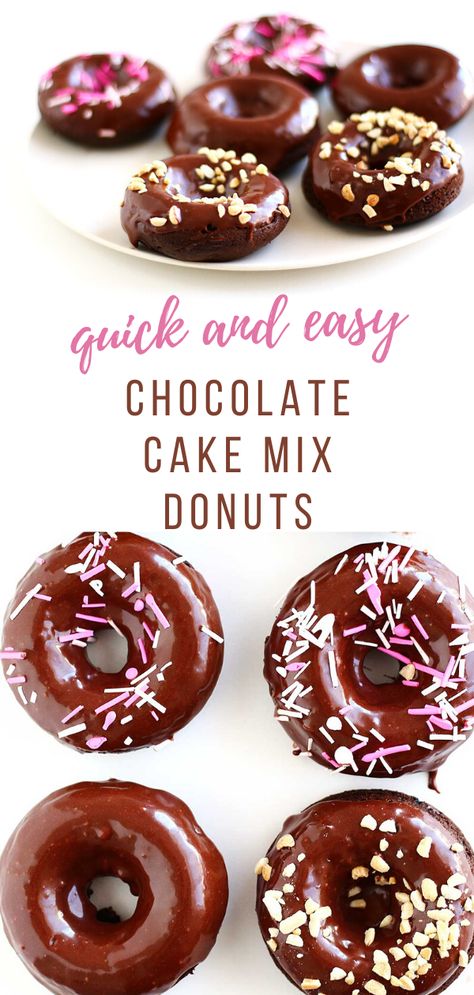 Cake Mix Donuts Recipe, Cake Donuts Baked, Homemade Baked Donuts, Cake Mix Donuts, Cheesecake Oreo, Baked Donut, Baked Donut Recipes, Recipe Categories, Easy Gluten Free Desserts