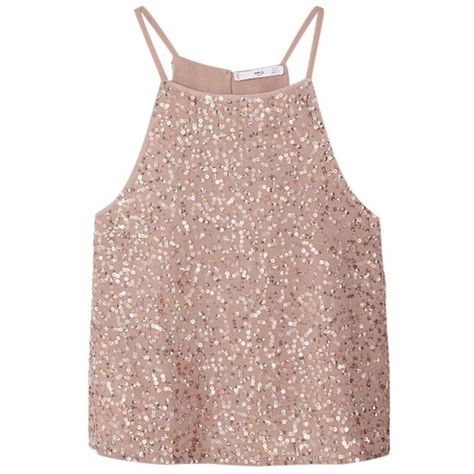 Mango Sequined Top, Pastel Pink ($29) ❤ liked on Polyvore featuring tops, shirts, tank tops, crop tops, sequin sleeve top, sparkly crop top, spaghetti strap crop top, sequin top and sleeveless shirts Pink Sequin Top, Pastel Tops, Sparkly Crop Tops, Sequined Top, Sparkly Top, Brown Tops, Sleeveless Shirts, Sequin Shirt, Sequin Tank Tops