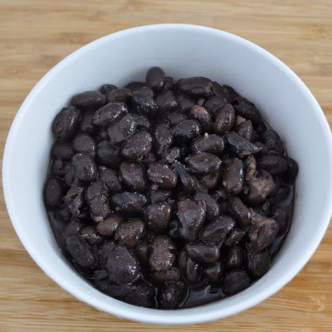 How to Season Canned Black Beans How To Season Canned Black Beans, Seasoned Black Beans Canned, Mexican Black Beans Recipe Canned, Black Beans From Can, Canned Black Beans Doctored Up, Black Bean Seasoning, Canned Black Bean Recipes, Black Beans For Tacos, Beans For Tacos