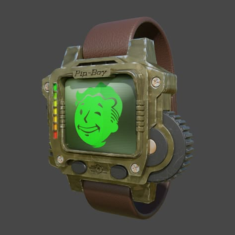 ArtStation - Pip-boy wristwatch (Fan art) , Ivan Makarov Fallout Pipboy Art, Ivan Makarov, Fallout Pipboy, Fallout Comics, Fallout Props, Nuclear Fallout, Nate The Great, Fallout Cosplay, Fallout Fan Art