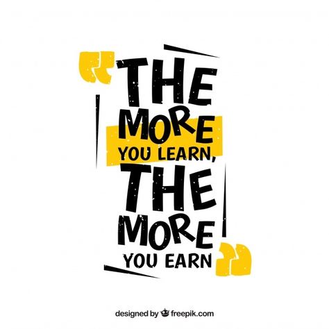 Vector Quotes, Desain Editorial, Education Motivation, Math Videos, Quote Backgrounds, Quotes For Students, Yellow And Black, Education Quotes, Design Quotes