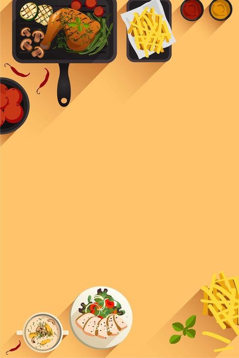 Simple flat hand-painted posters of fast-food restaurants vector background Background For Food Poster, Cute Food Backgrounds, Fast Food Background, Food In Restaurant, Restaurant Poster Design, Restaurant Posters, Fast Food Poster, Painted Posters, Papan Tulis Kapur