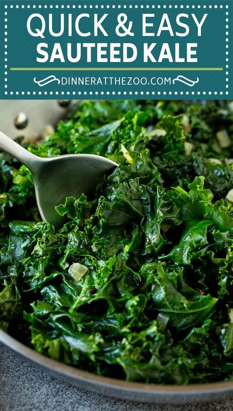 Kale Recipes Sauteed, Cooked Kale Recipes, Cooked Kale, Kale Recipes Healthy, Sautéed Kale, Kale Recipe, How To Cook Kale, Sauteed Kale, Kale Recipes