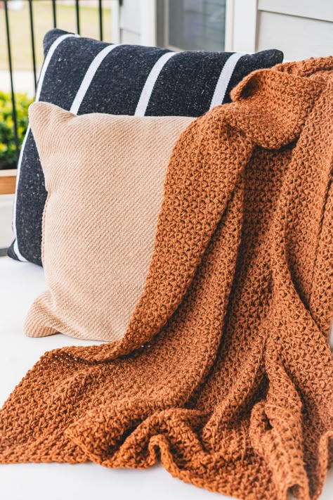 Modern Haken, Crochet Throws, Crochet Throw Pattern, Throw Blanket Pattern, Chunky Crochet Blanket, Easy Crochet Blanket, Crochet Blanket Designs, Crochet Throw Blanket, Knitted Blanket