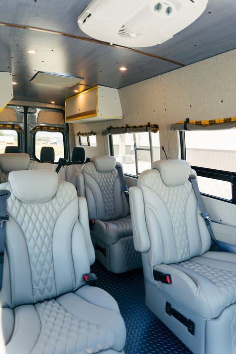 Van Conversion Company - Passenger Van Sprinter Conversion Van Conversion For Family, Big Family Car, 12 Passenger Van, Sauna Bathroom Design, Sprinter Passenger Van, 15 Passenger Van, Large Family Living, Mercedes Sprinter 4x4, Mercedes Benz Vans