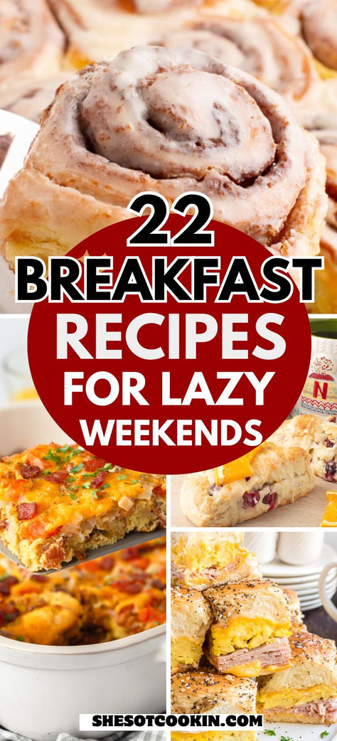 Easy Breakfast For Big Family, Easy Breakfast Ideas For Company, Non Traditional Breakfast Ideas Healthy, Sweet And Savory Breakfast Ideas, Breakfast Ideas Without Cheese, Quick Sunday Breakfast Ideas, Heavy Cream Breakfast Recipes, Best Breakfast Pastries, Sunday Breakfast Ideas Families