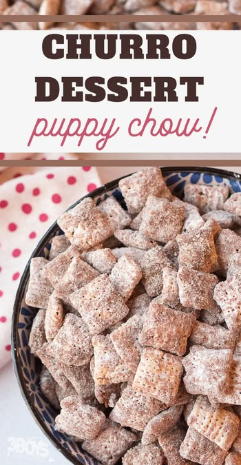 churro flavored chex snack mix Cinnamon Muddy Buddies, Fall Puppy Chow, Churro Puppy Chow, Homemade Puppy Chow, Best Puppy Chow Recipe, Chocolate Muddy Buddies, Chex Snack Mix, Stop Snacking, Puppy Chow Chex Mix Recipe