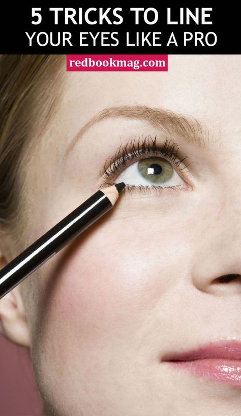 Eyeliner is the fastest way to make your eyes look bigger, brighter, and much sexier. This easy guide will help you get the technique rightby tonight. Eyeliner Waterline, Mascara And Eyeliner, Easy Eyeshadow, Eyeliner Shapes, How To Do Eyeliner, Eyeliner Designs, Eyeliner Hacks, Eyeliner Ideas, Tutorial Eyeliner