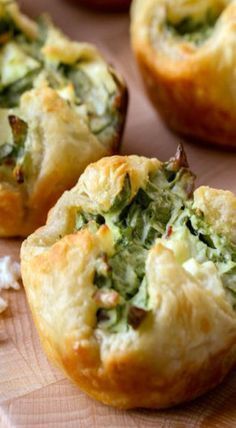 Spinach Puffs Recipe, Spinach Cheese Puffs, Spinach Puffs, Cheese Puffs Recipe, Spinach Puff, Spinach Cheese, Cheese Puffs, Puff Recipe, Appetizers And Dips