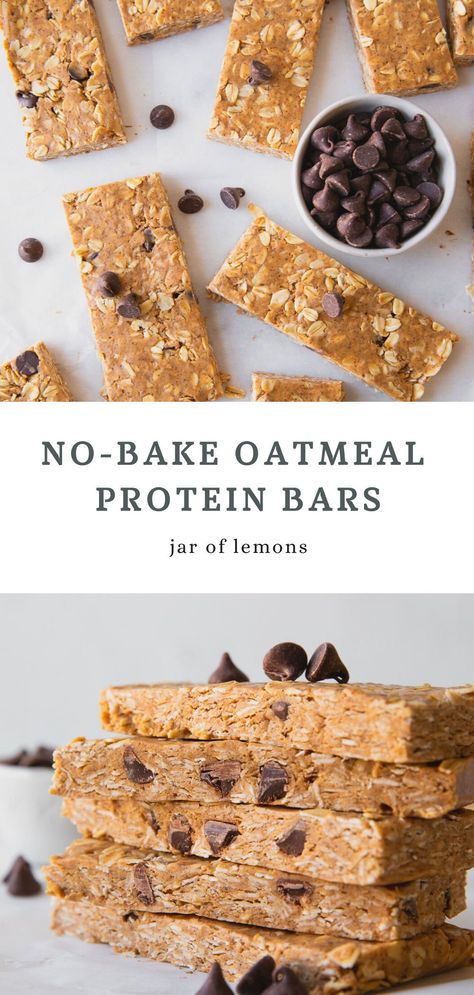 Oatmeal Protein Bars, Low Calorie Protein Bars, Sugar Free Protein Bars, Protein Bar Recipe Healthy, Easy Protein Bars, Protein Breakfast Bars, Bars Recipes Healthy, No Bake Protein Bars, Oatmeal Protein