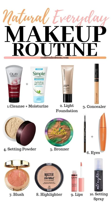 Easy makeup routine Everyday School Makeup, Makeup Ideas Black Women, Daily Routine Makeup, Neck Pimples, Makeup Ideas Black, Make Up Looks Natural, Quick Makeup Routine, Eyebrow Care, Makeup Routines