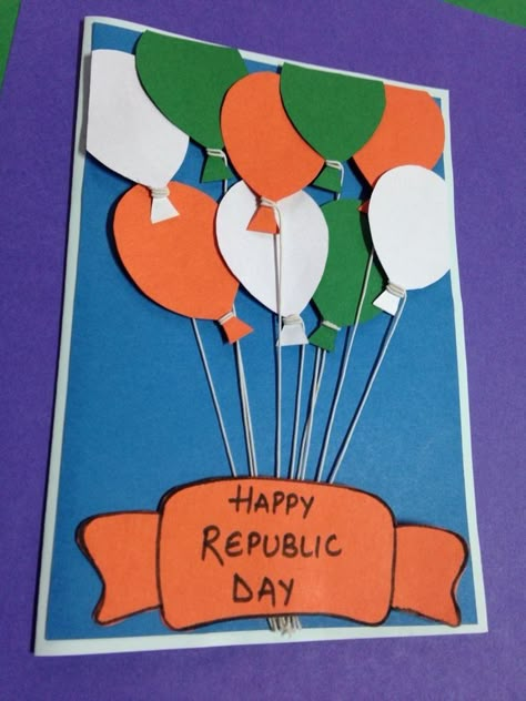 15 August Card Making, Class Decoration For Independence Day, Independence Day Classroom Decoration, Republic Day Cards Handmade, Tricolour Craft Ideas For Kids, Independence Day Card Ideas, 15 August Independence Day Craft, Independence Day Card Handmade, 15 August Decoration Ideas