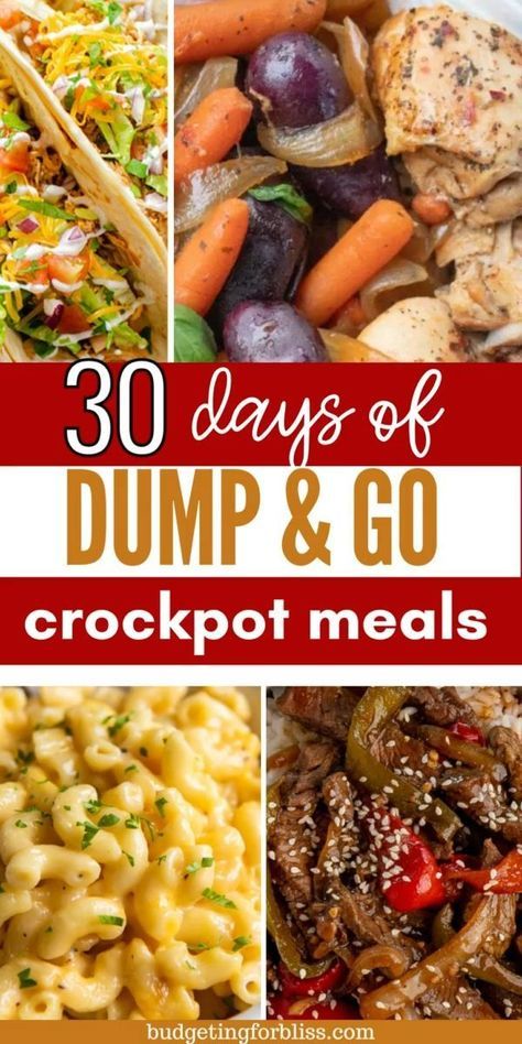 Crockpot Recipes Dump And Go, Crockpot Recipes Dump, Easy Crockpot Dump Meals, Crockpot Dump Meals, Simple Crockpot Recipes, Dump And Go Crockpot, Crockpot Recipes For Two, Crockpot Dump Recipes, Easy Meals To Make