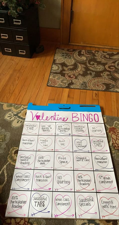 Fun Class Reward Ideas, Class Bingo Reward System, February Behavior Anchor Chart, Iready Incentive Chart February, February Incentive Chart, January Behavior Anchor Chart, Classroom Behavior Bingo Board, Class Reward Anchor Chart, January Behavior Chart