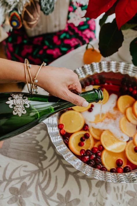 Christmas Spiked Punch, Champagne Christmas Punch Recipes, Tequila Holiday Punch, Christmas Morning Punch Champagne, Poinsettia Punch Recipe Champagne, Best Christmas Punch, Poinsettia Punch, Champagne Punch Recipes, Orange Cinnamon Rolls