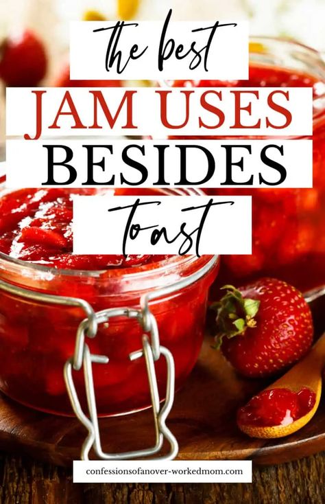 Ways To Use Jam, Recipes Using Jam, Recipe Using Jam, Jam Uses, Baked Chicken Pieces, Peach Jalapeno Jam, Jam Ideas, Waffle Cone Recipe, Savory Jam