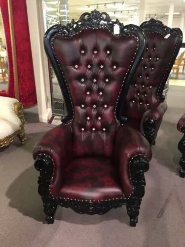 Gothic Chair, Throne Chairs, Baroque Wedding, French Baroque, Gothic Bedroom, Hotel Lounge, Gothic Furniture, Throne Chair, Goth Home Decor