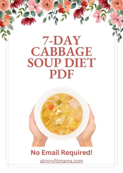 7-Day Cabbage Soup Diet For Weight Loss (PDF INCLUDED) - Skinny Fit Mama 7 Day Cabbage Soup Diet Recipe, Cabbage Soup Diet Recipe 10 Pounds, Original Cabbage Soup Diet, 7 Day Soup Diet, Diet Coke Aesthetic, The Cabbage Soup Diet, Cabbage Soup Diet Plan, 7 Day Cabbage Soup Diet, Coke Aesthetic