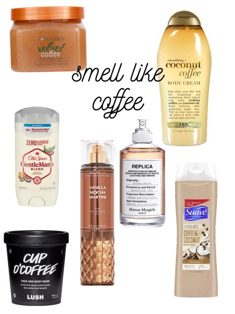 Coffee Body Care Products, You Smell Pretty, Coconut Coffee Body Cream, Coffee Skin Care Products, Perfumes That Smell Like Coffee, Coconut Coffee Perfume, How To Smell Like Coffee All Day, Coffee Body Care, Coffee Scented Shower Routine