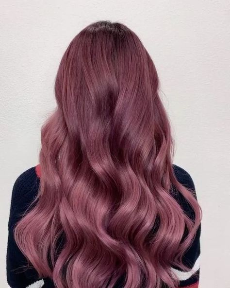 Mauve Brown Hair, Dusty Mauve Hair Color, Muted Pink Hair, Dusty Rose Hair Color, Pink Brown Hair, Cinnamon Brown Hair Color, Cinnamon Brown Hair, Dusty Rose Hair, Dusty Pink Hair