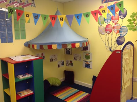 reading area Reading Corner Classroom, Preschool Rooms, Reading Corners, Corner Ideas, Classroom Layout, Book Corner, Cozy Reading Corners, Classroom Organisation, Reading Area