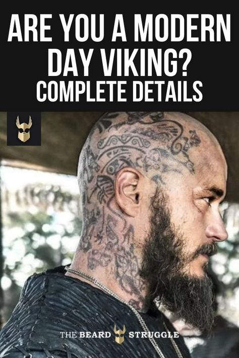 viking Modern Day Viking, Viking Beards, Viking Warrior Men, Viking Facts, Viking Beard Styles, Halls Of Valhalla, Viking Aesthetic, Norse Paganism, Norwegian Vikings