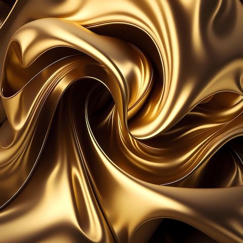 Photo gold silk fabric with a swirl. | Premium Photo #Freepik #photo #golden-wallpaper #golden-foil #gold-texture #gold-foil Golden Fabric Texture, Gold Fabric Texture, Gold Moodboard, Gold Colour Palette, Gold Foil Background, Arreglos Ikebana, Golden Fabric, Gold Design Background, Golden Wallpaper