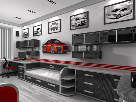 Car Themed Bedroom, Boys Car Bedroom, Boy Car Room, Cars Bedroom, Cars Bedroom Decor, Car Themed Rooms, Car Room Decor, Car Themed Bedrooms, Cars Room